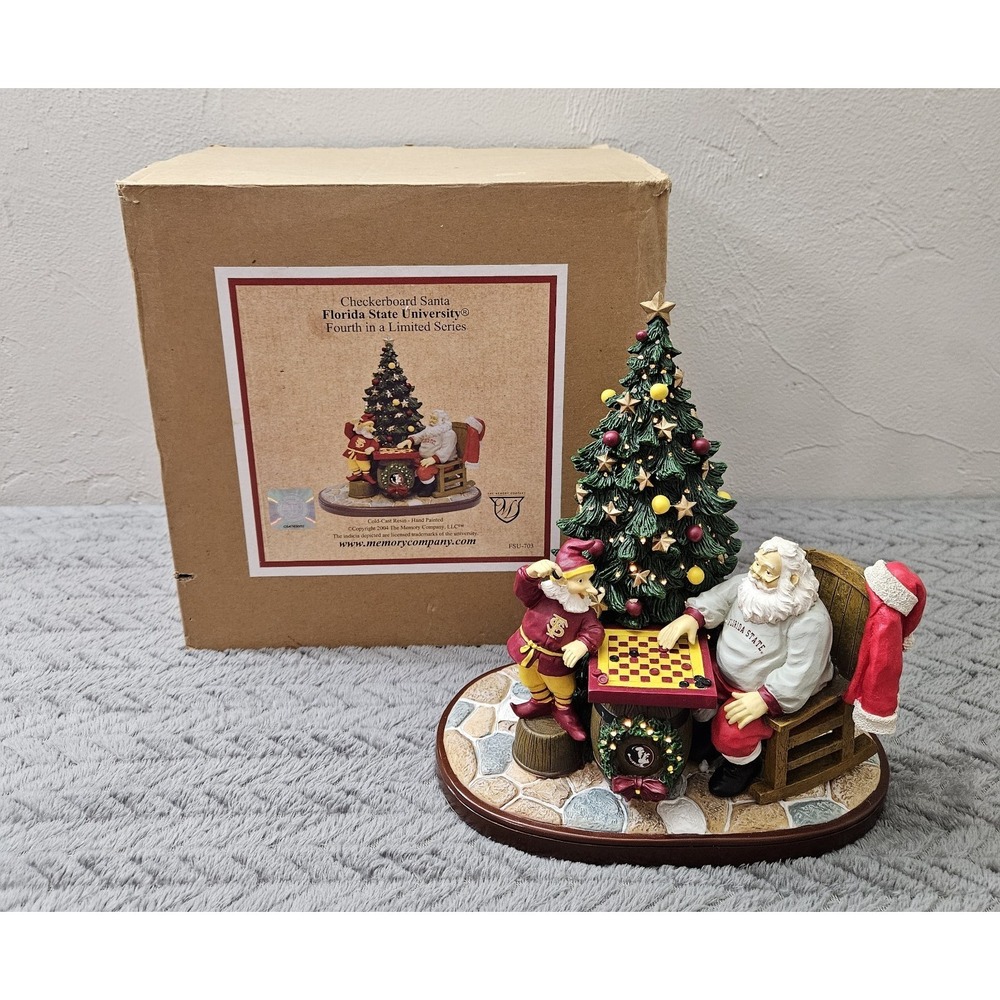 2004 The Memory Company Florida State University Santa Cold-Cast Resin Sculpture